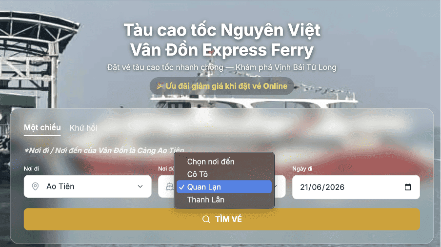 Các hãng tàu đi đảo Quan Lạn uy tín hiện nay lựa chọn tốt cho du khách năm 2026